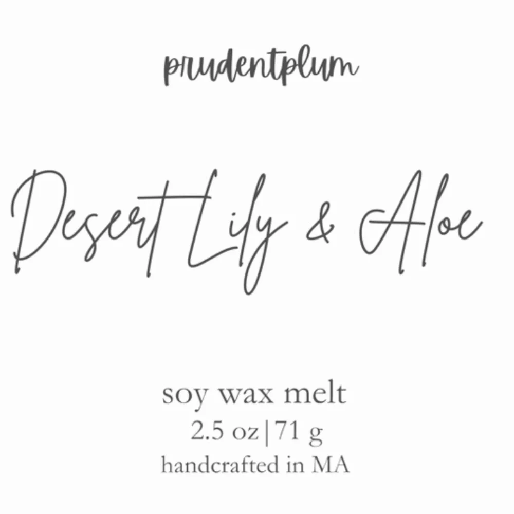 Desert Lily & Aloe Soy Wax Melt 2.5 oz | Melts For Wax Warmer Clamshell